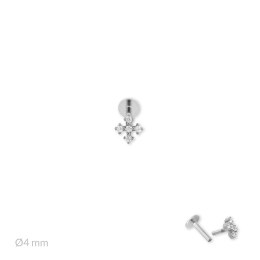 Srebrny piercing 153539