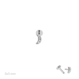 Srebrny piercing 153541