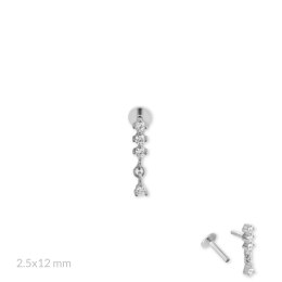 Srebrny piercing 153545