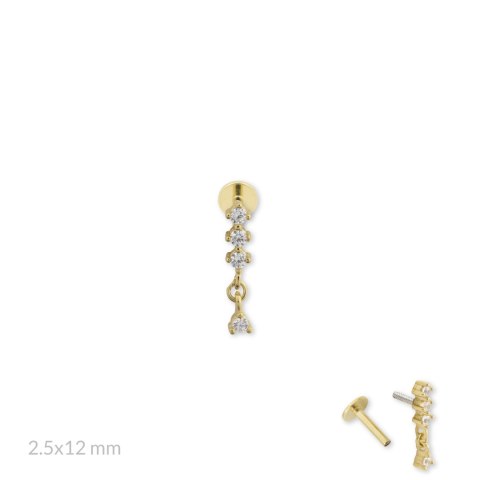 Srebrny piercing 153546 Srebrny piercing 153546