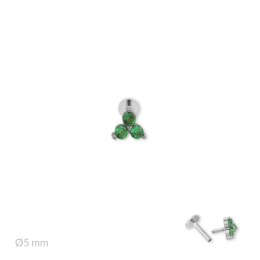 Srebrny piercing 153553