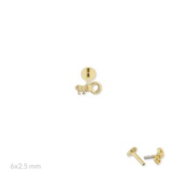 Srebrny piercing 153556