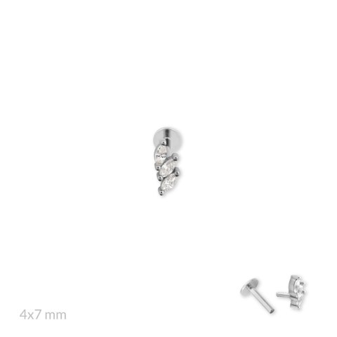 Srebrny piercing 153581 Srebrny piercing 153581